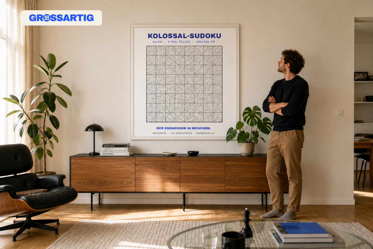 Das grösste Sudoku für deine Wand — 4096 Felder auf einem Quadratmeter