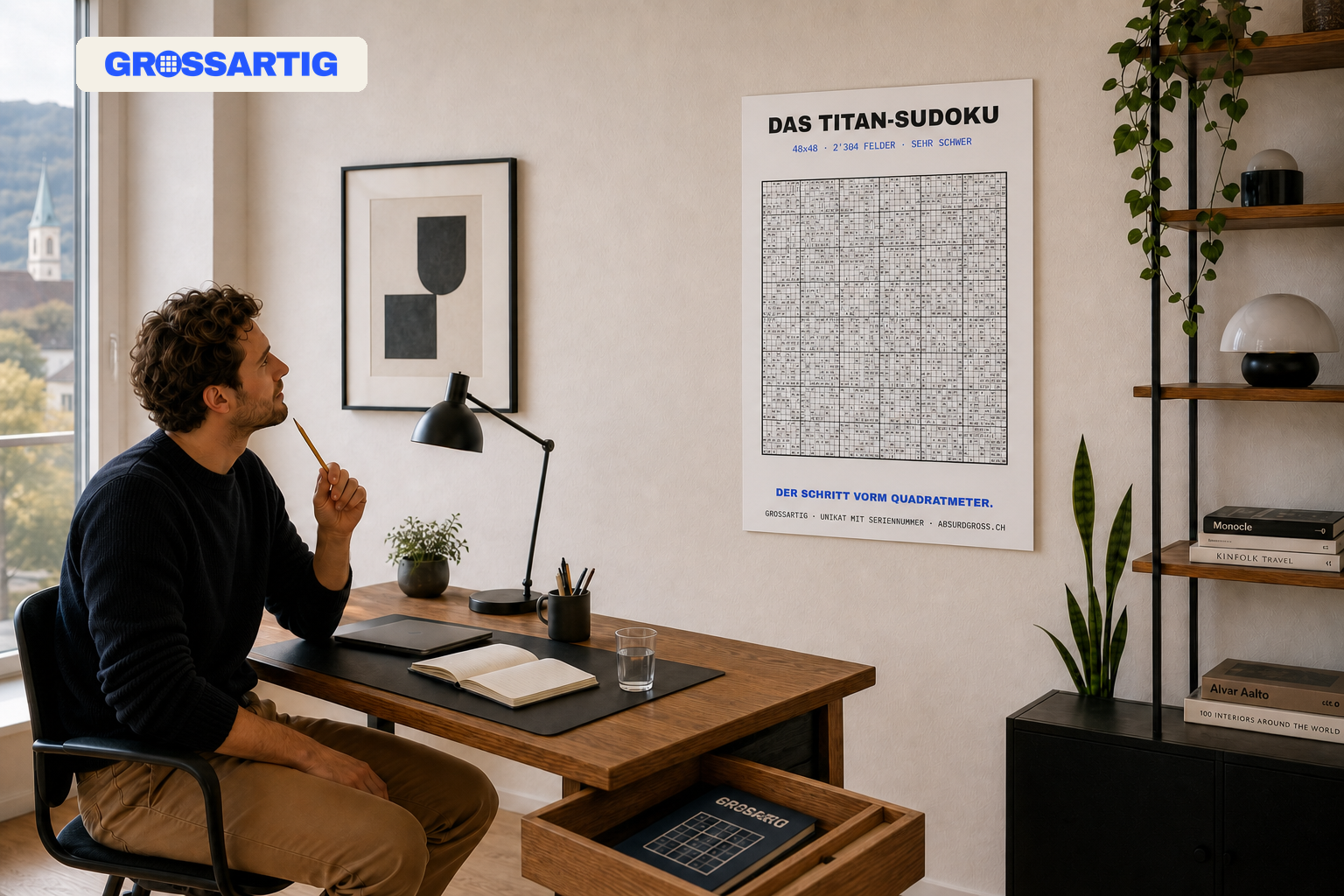 Sudoku als Poster statt Buch: warum ein XXL-Rätsel an der Wand mehr bringt