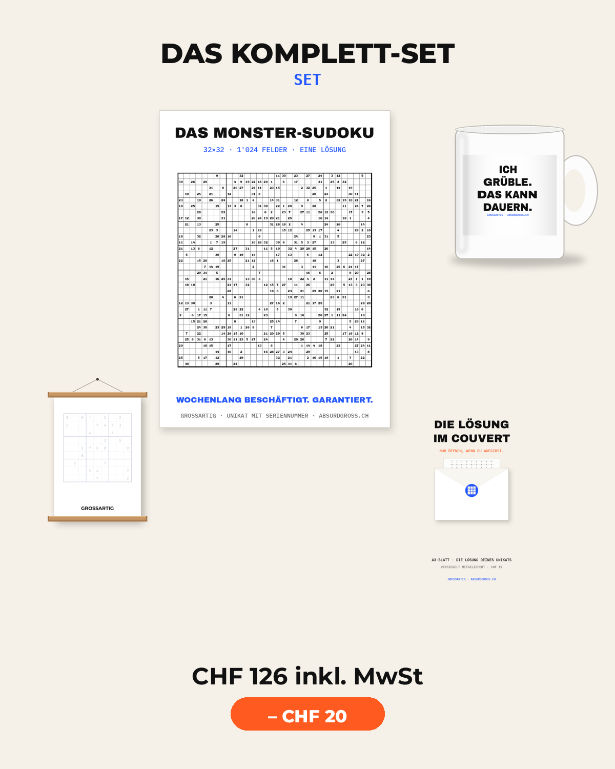 Welches Sudoku-Geschenkset passt? Von Kaffee bis Kolossal