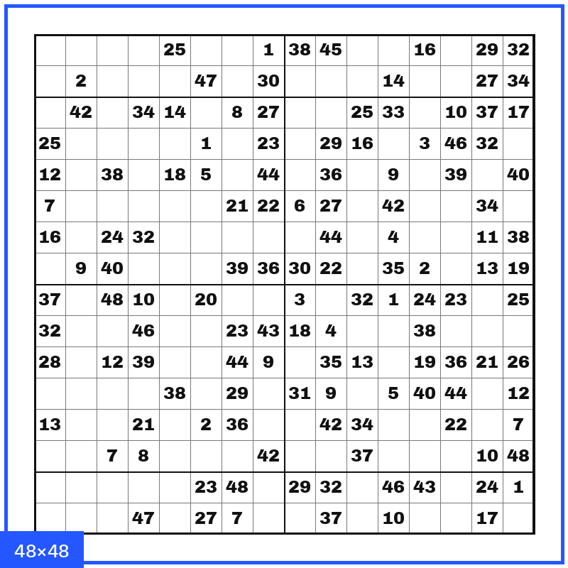 Das Titan-Sudoku — 70×100 cm Rätsel-Poster von GROSSARTIG
